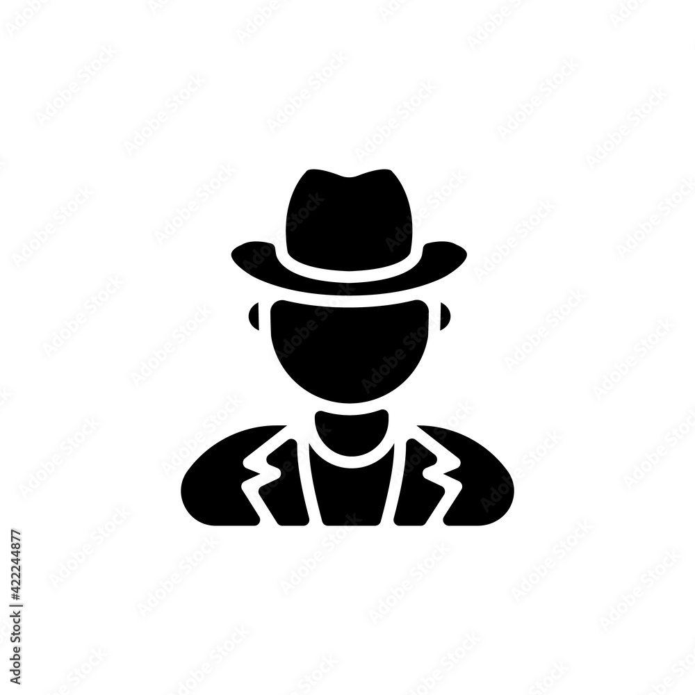 Detective icon in vector. Logotype