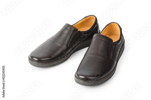 Brown male shoes