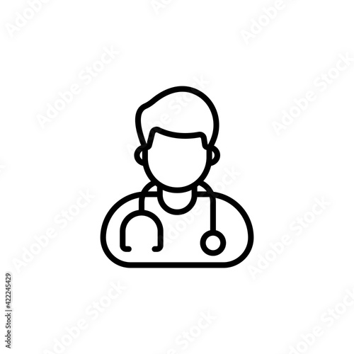 Doctor icon in vector. Logotype © Vectors