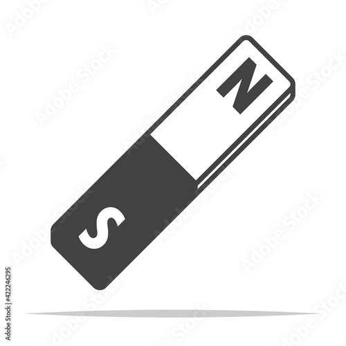 Bar magnet icon vector isolated