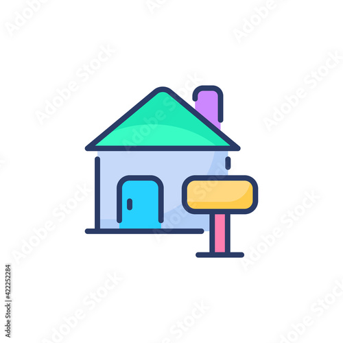 Sale A Home icon in vector. Logotype