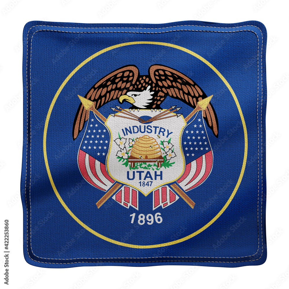 Naklejka premium Utah State flag