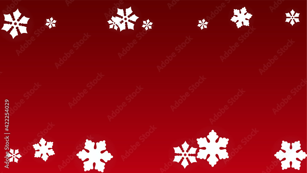 Christmas Vector Background with Falling Snowflakes. Isolated on Red Background. Realistic Snow Sparkle Pattern. Snowfall Overlay Print. Winter Sky. Papercut Snowflakes. Christmas Vector Background with Falling Snowflakes. Isolated on Red Background. Realistic Snow Sparkle Pattern. Snowfall Overlay Print. Winter Sky. Papercut Snowflakes.