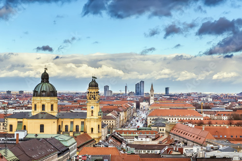 Aerial view of Munich, Germany