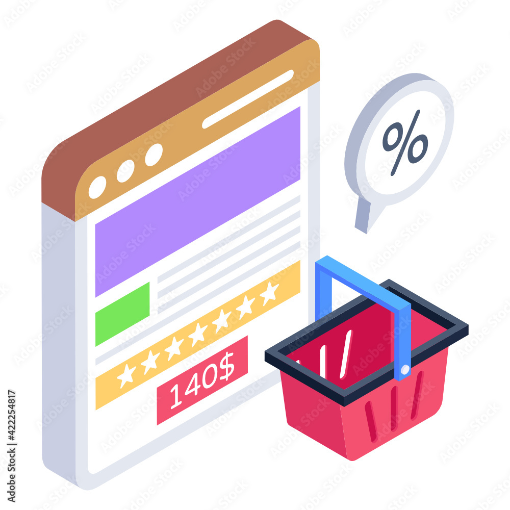 Icon of product details in isometric design
Icon of product details in isometric design