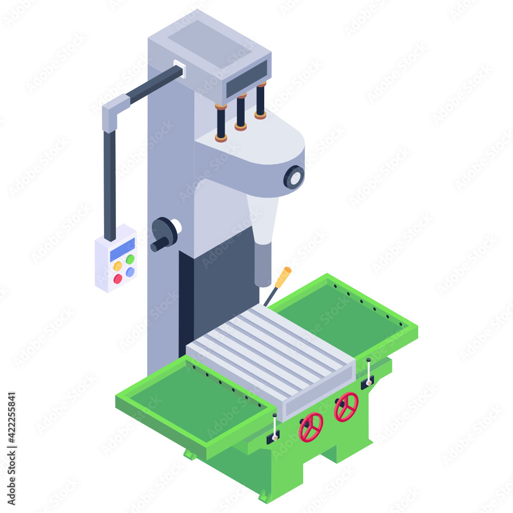 Boring machine isometric trendy design vector
Boring machine isometric trendy design vector