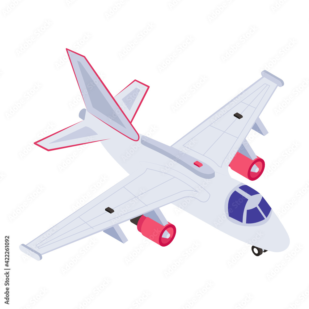 An army jet icon isometric design
An army jet icon isometric design