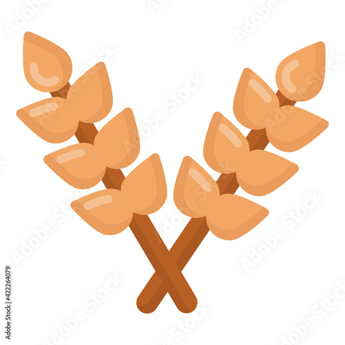 
Barley in editable vector design, healthy food 

