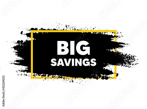 Big savings. Special offer price sign. Vector