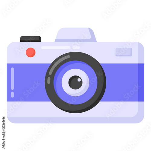 
A photographic electronic, camera flat icon

