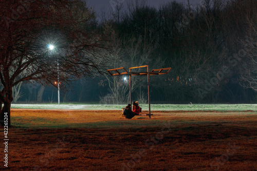 Couple  in the park