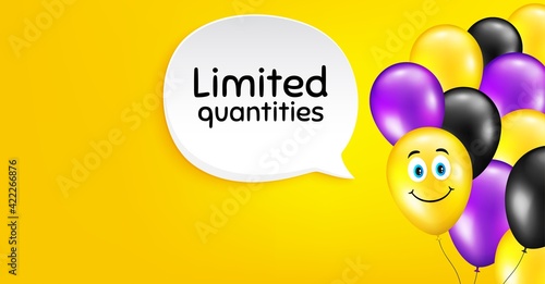 Limited quantities symbol. Special offer sign. Vector