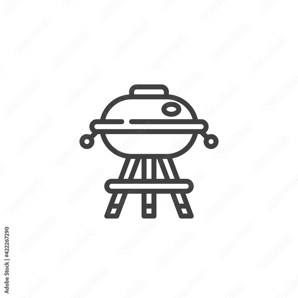 Barbeque Grill line icon Barbeque Grill line icon