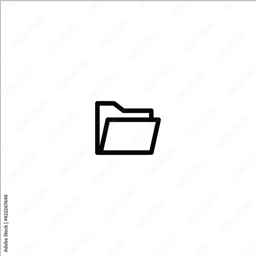 Folder icon illustration Folder icon illustration