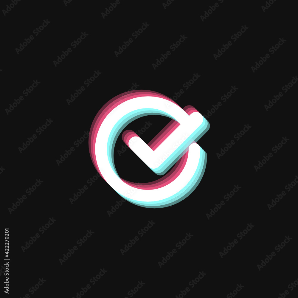 Tick Mark - 3D Effect