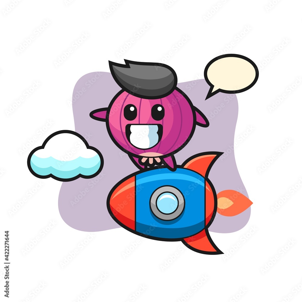 onion mascot character riding a rocket onion mascot character riding a rocket