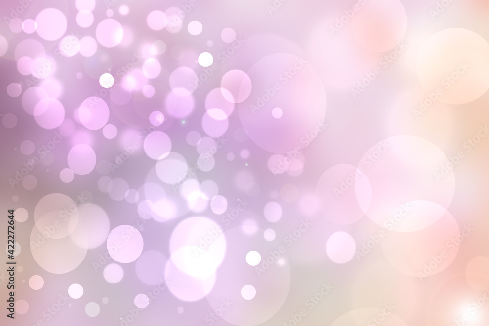 Abstract blurred fresh vivid spring summer light delicate pastel pink orange bokeh background texture with bright circular soft color lights. Beautiful backdrop illustration. Abstract blurred fresh vivid spring summer light delicate pastel pink orange bokeh background texture with bright circular soft color lights. Beautiful backdrop illustration.