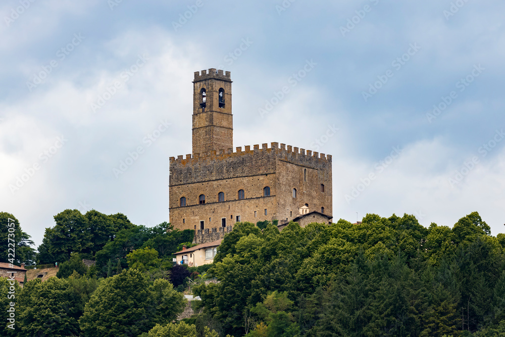 Public monument of Poppi Castle in Tuscany, Italy Public monument of Poppi Castle in Tuscany, Italy
