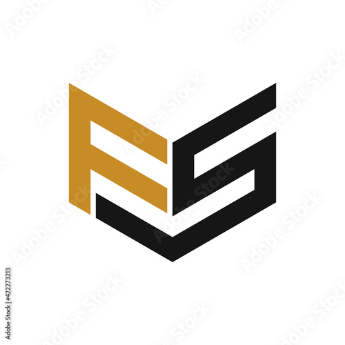 Initial sf letter logo with creative modern business typography vector template. Creative abstract letter fs logo design.