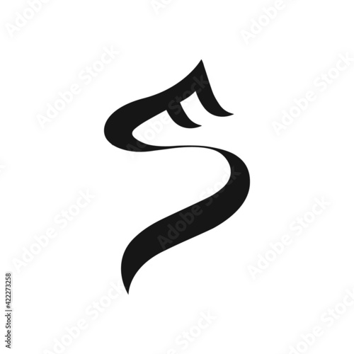 Initial sf letter logo with creative modern business typography vector template. Creative abstract letter fs logo design.