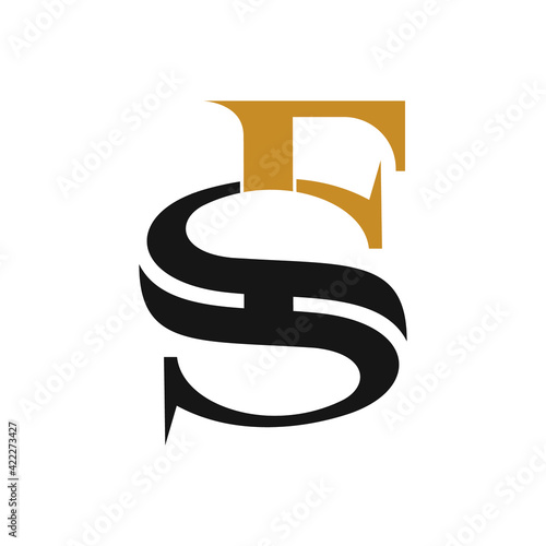 Initial sf letter logo with creative modern business typography vector template. Creative abstract letter fs logo design.