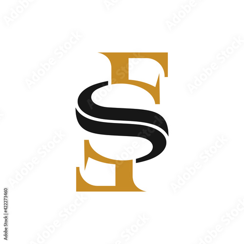 Initial sf letter logo with creative modern business typography vector template. Creative abstract letter fs logo design.