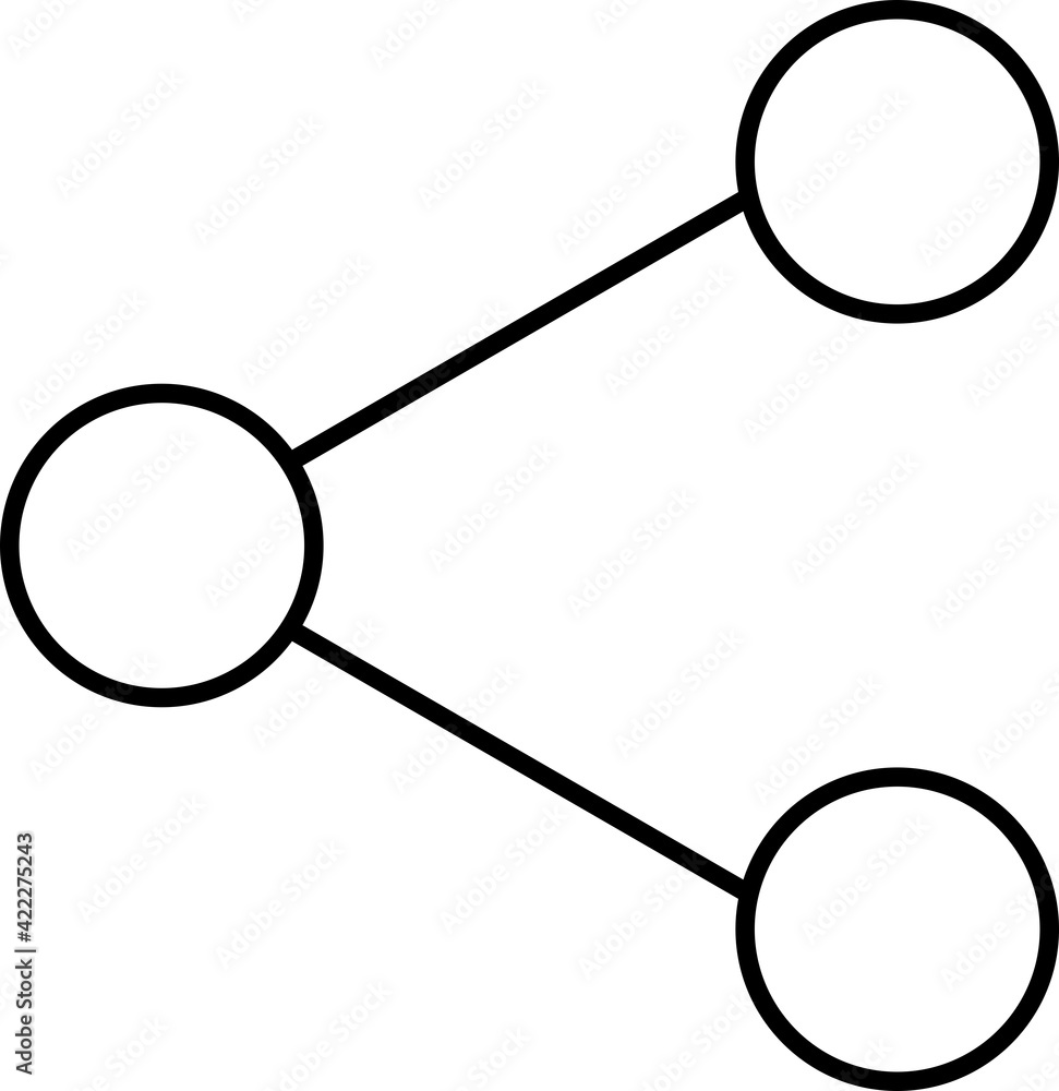 Vector Share Outline Icon Design Vector Share Outline Icon Design