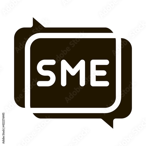 Sme In Talking Quote Frames Icon Vector