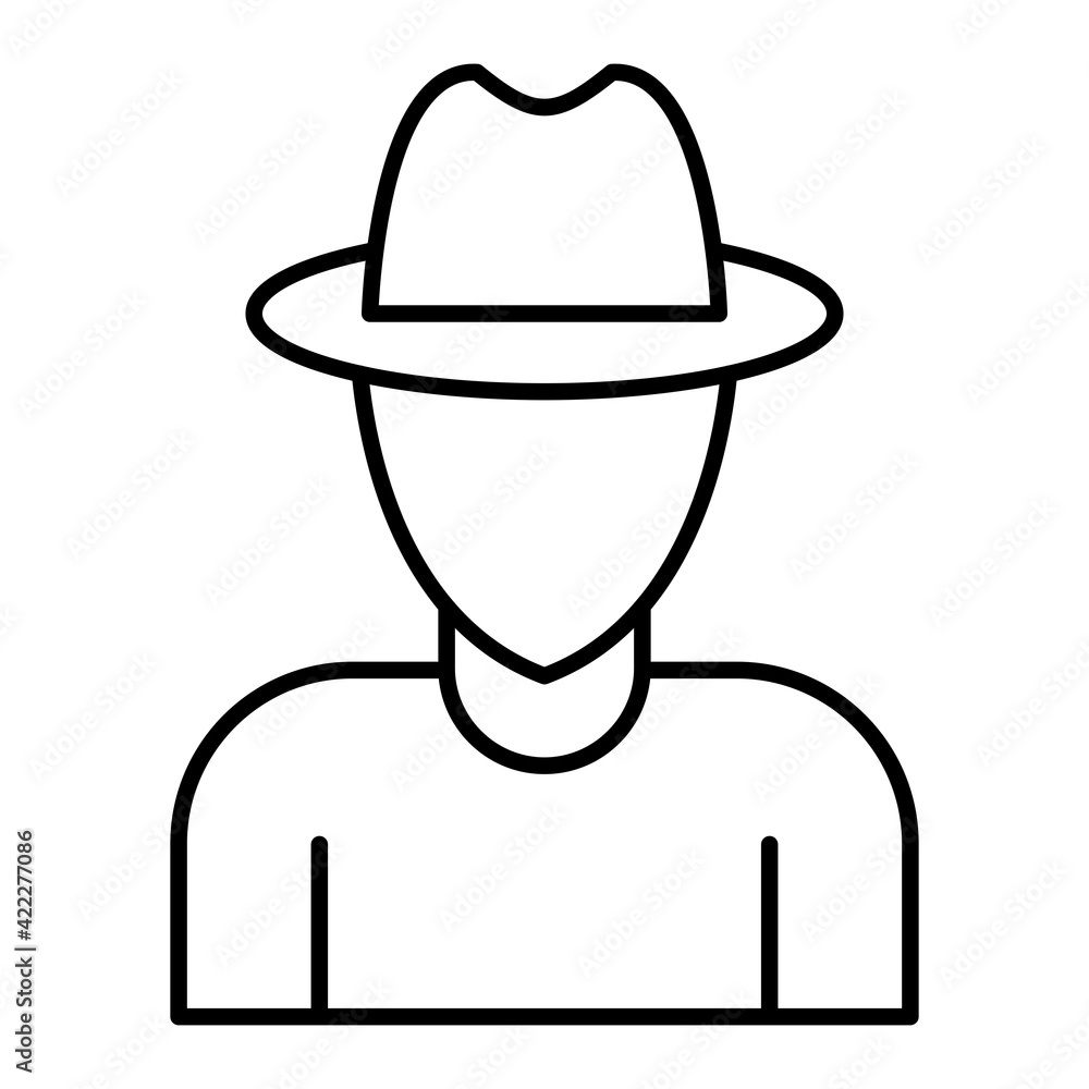 Vector Explorer Outline Icon Design Vector Explorer Outline Icon Design
