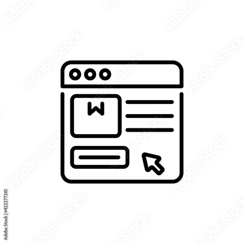 Online Order icon in vector. Logotype