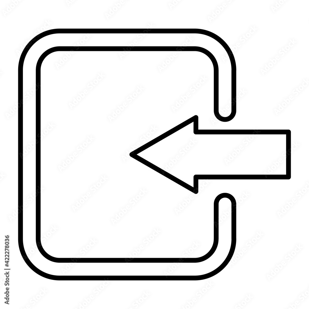 Vector Sign In Outline Icon Design Vector Sign In Outline Icon Design
