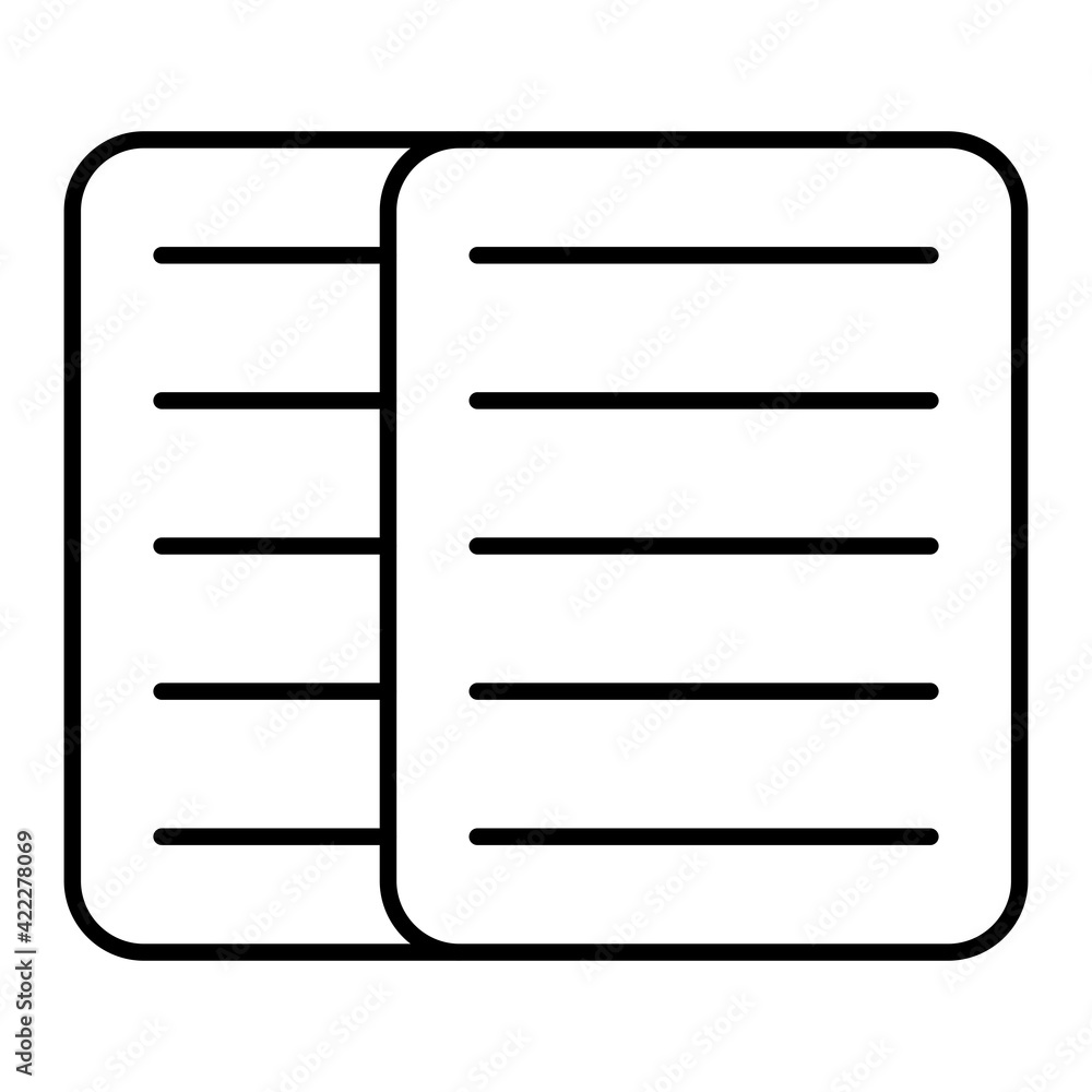 Vector Copy Outline Icon Design Vector Copy Outline Icon Design