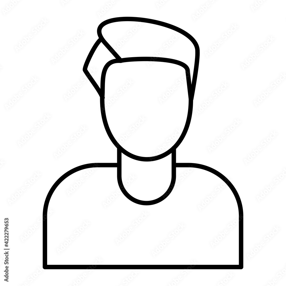 Vector Person Outline Icon Design Vector Person Outline Icon Design