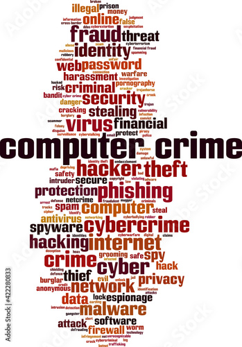 Computer crime word cloud