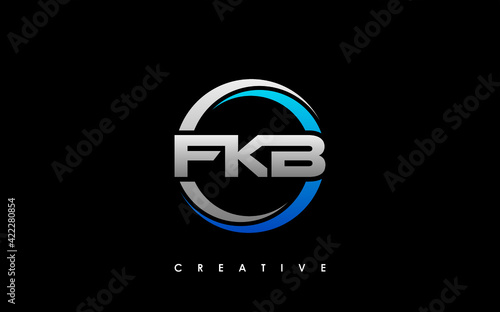 FKB Letter Initial Logo Design Template Vector Illustration