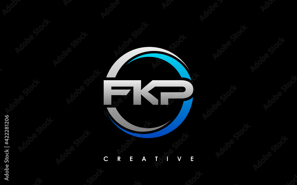 FKP Letter Initial Logo Design Template Vector Illustration FKP Letter Initial Logo Design Template Vector Illustration