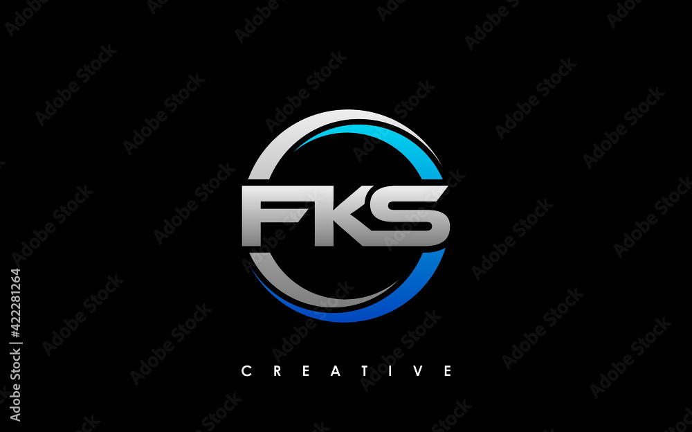 FKS Letter Initial Logo Design Template Vector Illustration FKS Letter Initial Logo Design Template Vector Illustration