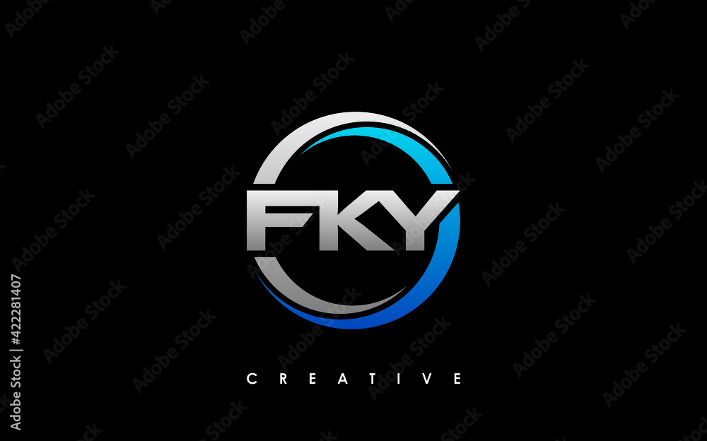 FKY Letter Initial Logo Design Template Vector Illustration FKY Letter Initial Logo Design Template Vector Illustration