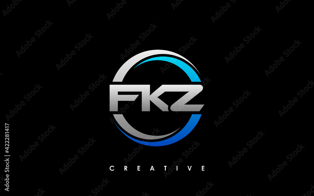 FKZ Letter Initial Logo Design Template Vector Illustration FKZ Letter Initial Logo Design Template Vector Illustration