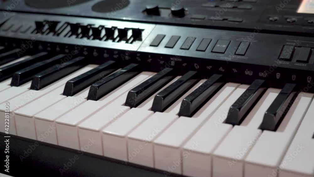 synthesizer keys close up,musical electronic synthesizer instrument close up synthesizer keys close up,musical electronic synthesizer instrument close up