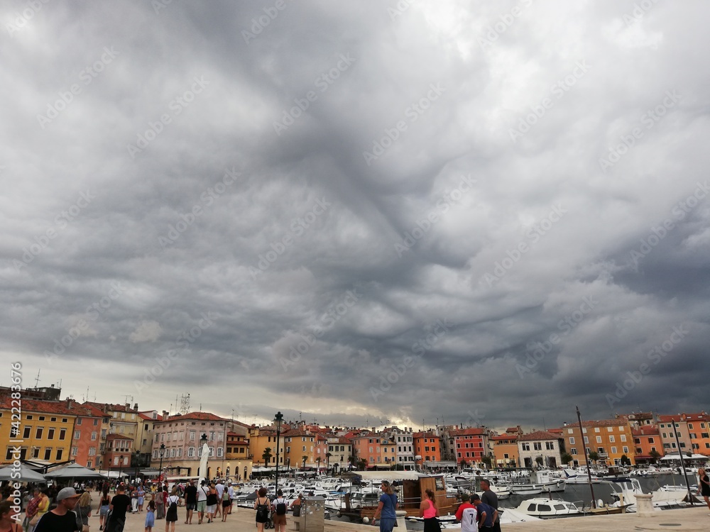 Wolken über der Stadt