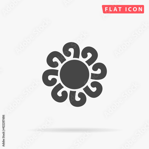 Fractal flat vector icon