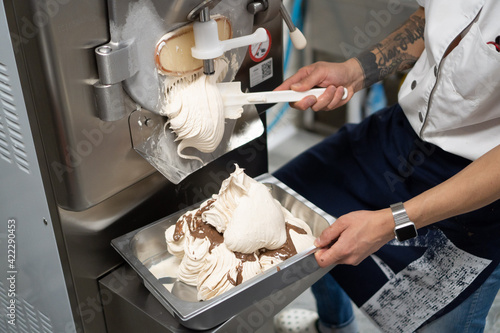 Artisan ice cream shop and factory