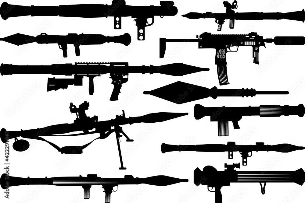 Rpg SVG Cut Files | Rpg 7 Silhouette | Weapon Svg | Arm Svg | Gun ...