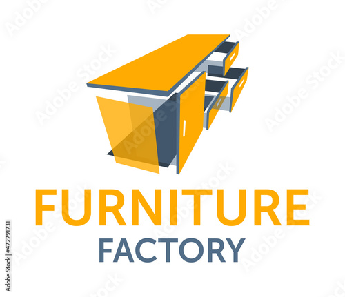 Furniture Factory logo template - parts of table