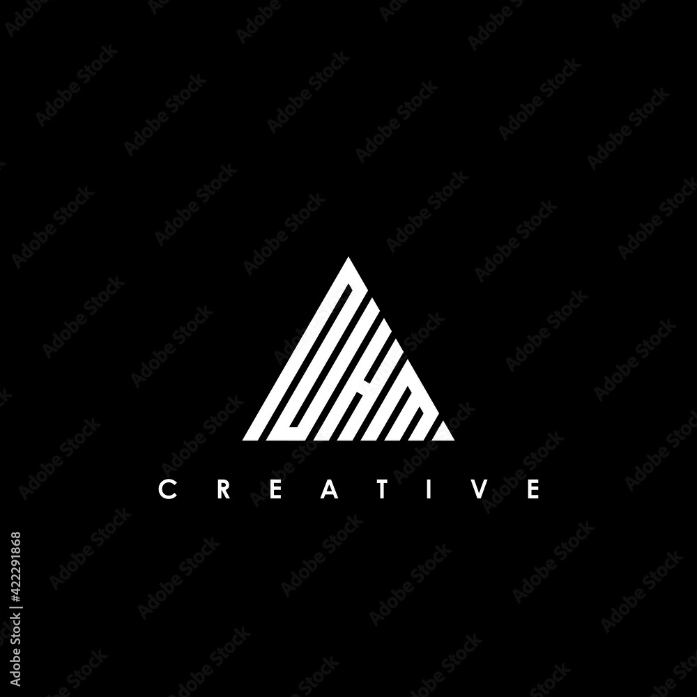 NHM Letter Initial Logo Design Template Vector Illustration NHM Letter Initial Logo Design Template Vector Illustration