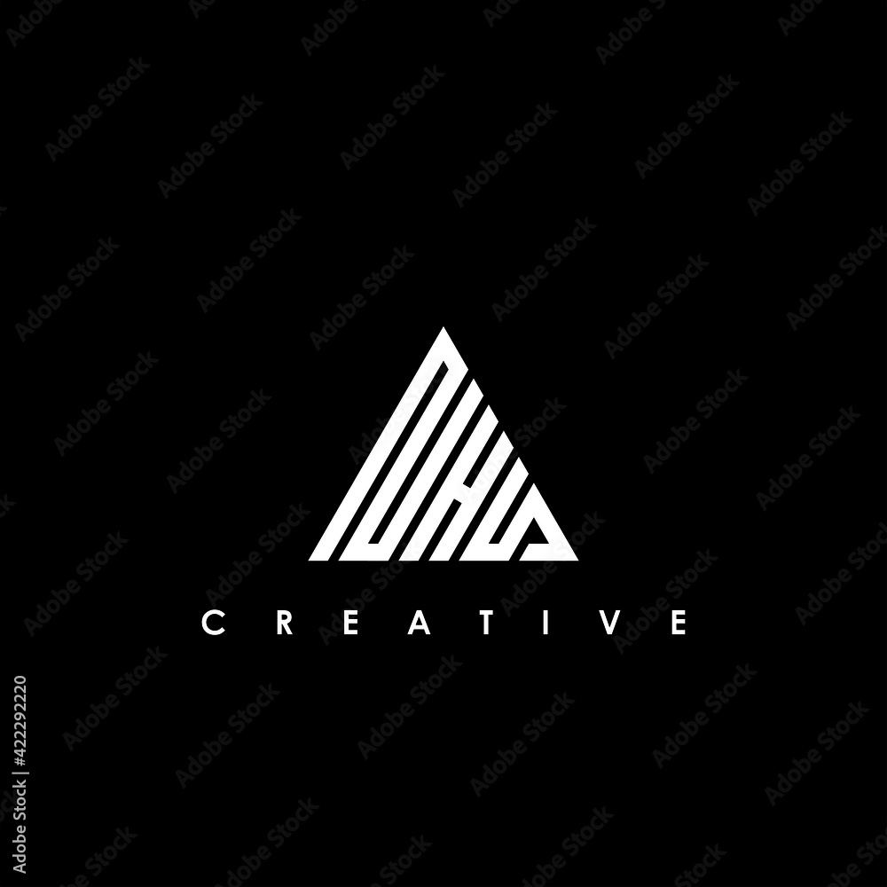 NHS Letter Initial Logo Design Template Vector Illustration NHS Letter Initial Logo Design Template Vector Illustration
