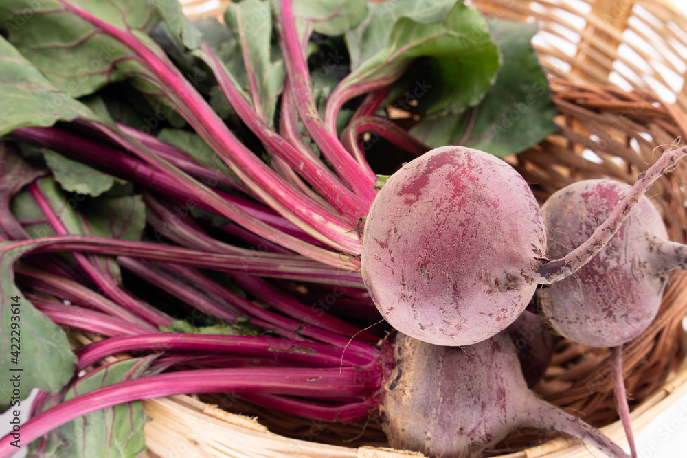 Beetroot Desi Chukandar With Green Leaves Is Consumed As Salad Or Juice