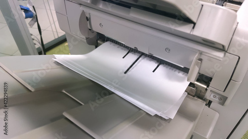digital printer when printing documents photo