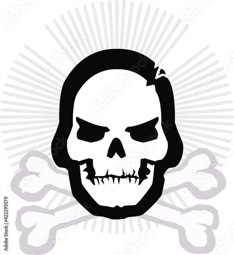 pirate skull and crossbones icon